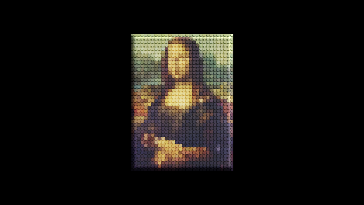 abstract mona lisa